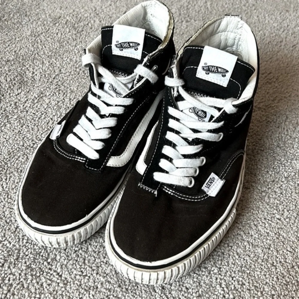 Vans Skate Half Cab Black & White Skate Shoes Size 9